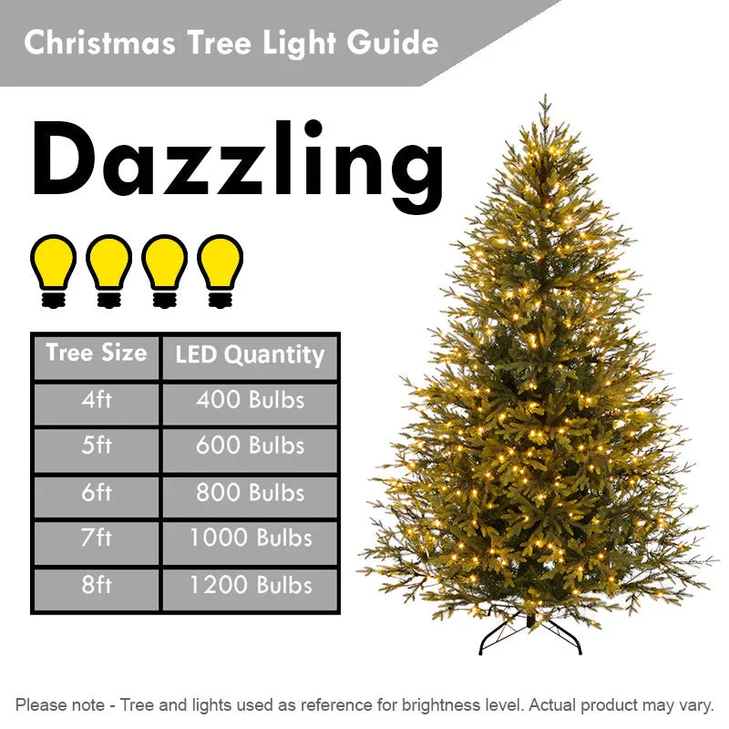 2 Foot Burlap Base Christmas Tree Artificial - White Frosted Green Ornament 68 Tips