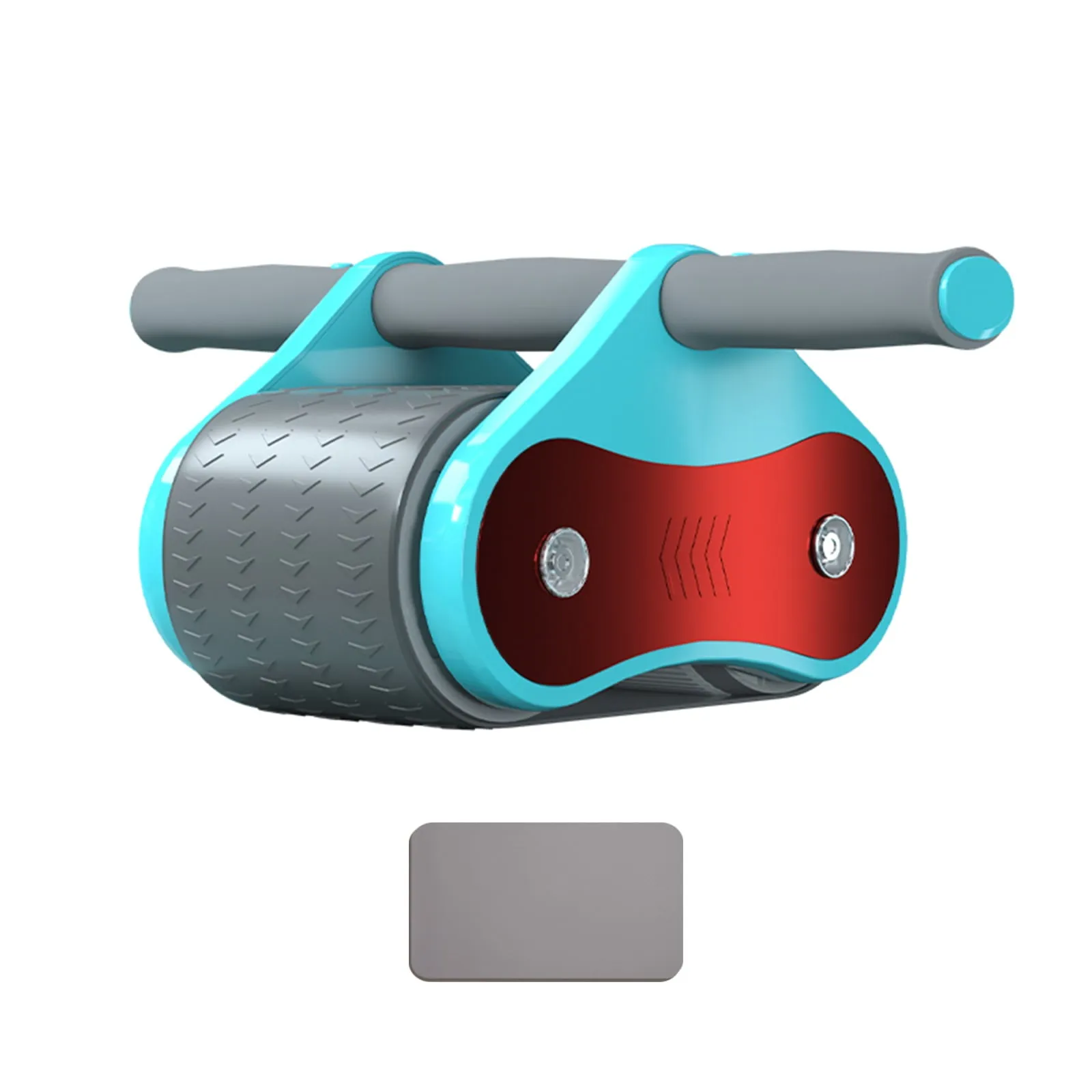 Ab Roller Fitness Equipment W/ Knee Pad Automatic Rebound