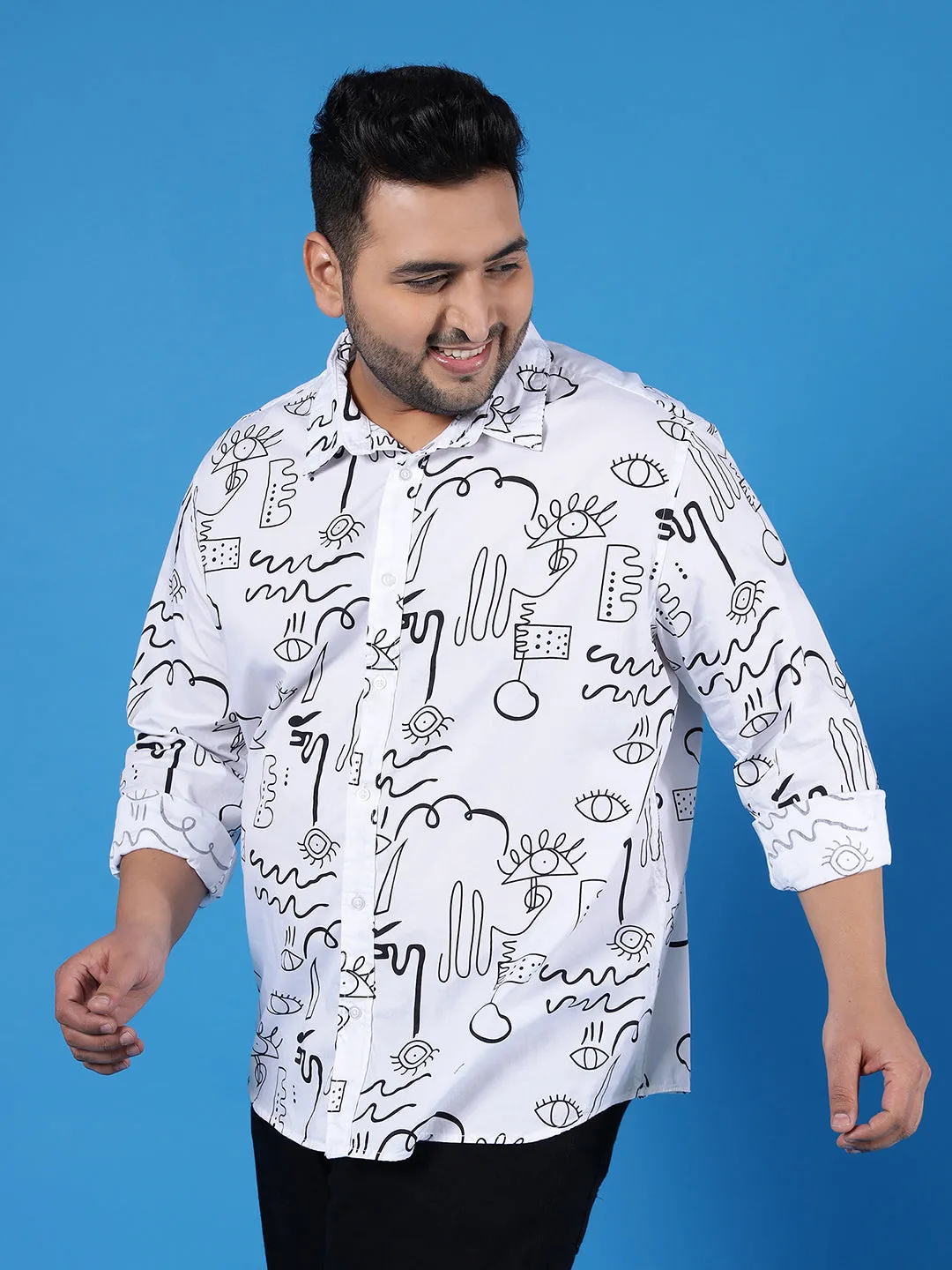 Abstract Design Full Sleeve Shirt