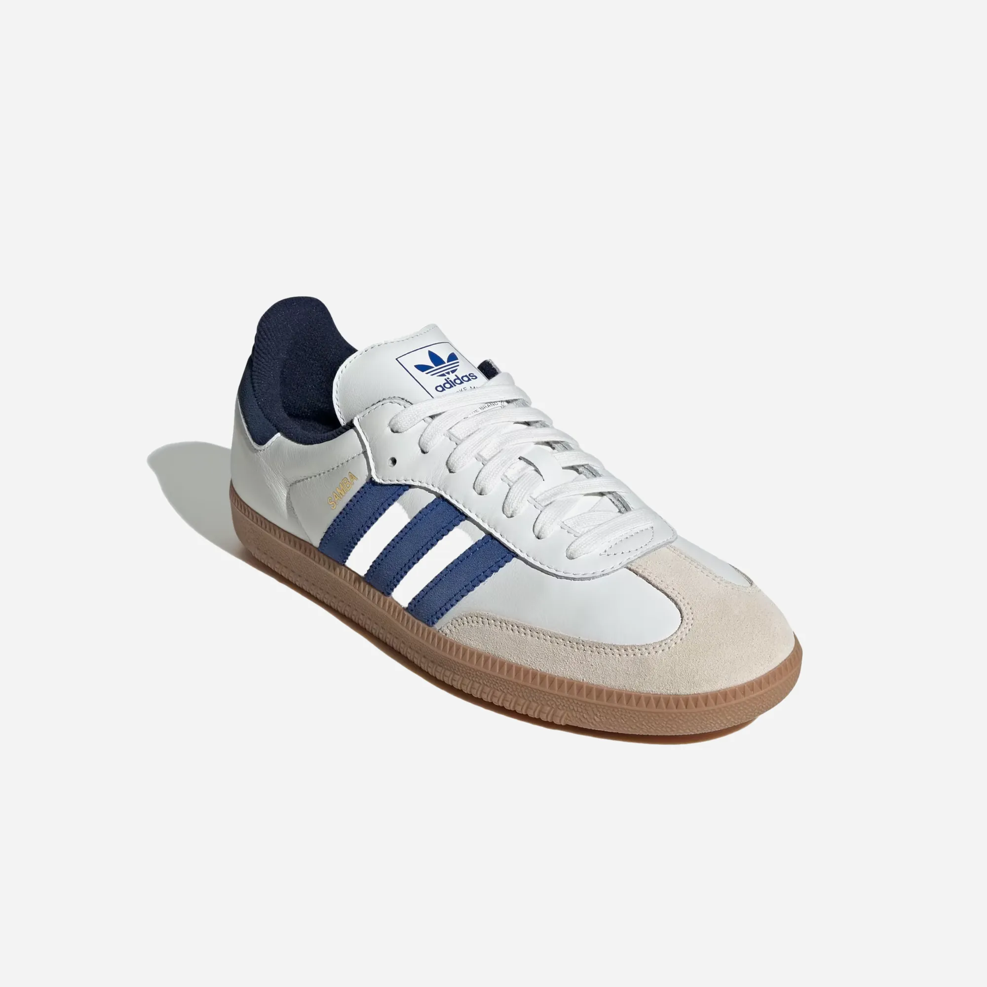 Adidas Samba OG Shoes Core White / Royal Blue / Night Indigo