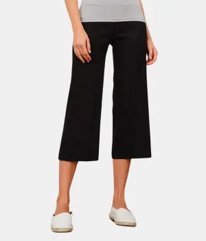 Alex Linen Pants in Black