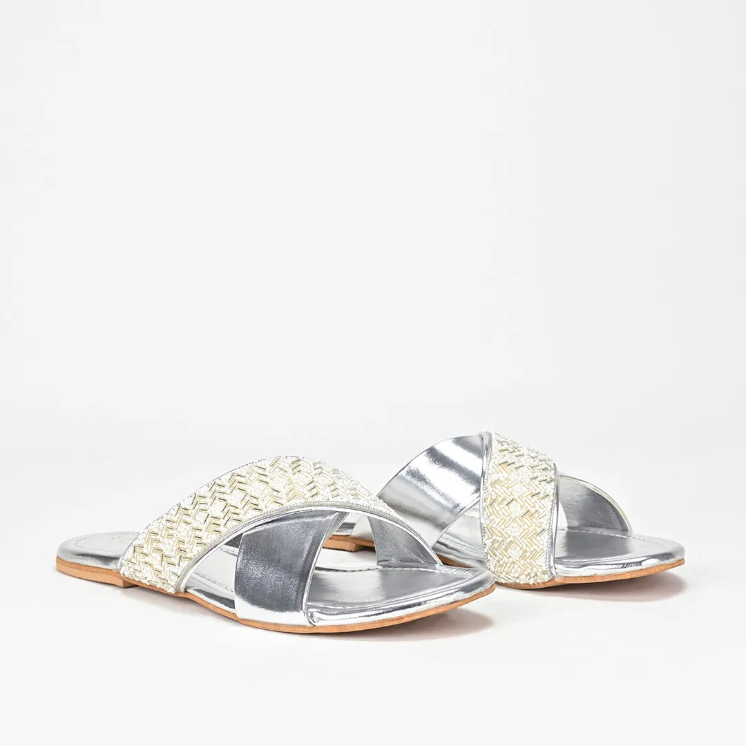 Amara Cross Strap Slides