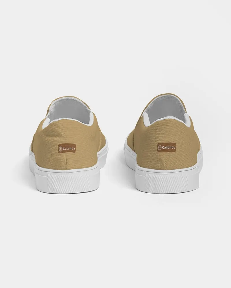(ARTIST ORIGINAL) Womens Stewart Forrest Brown Trout Slip-On Canvas Shoe (butter)