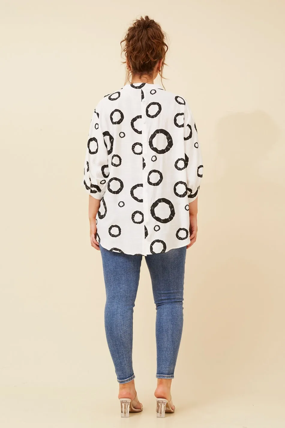 BELINA GEOMETRIC PRINT SHIRT