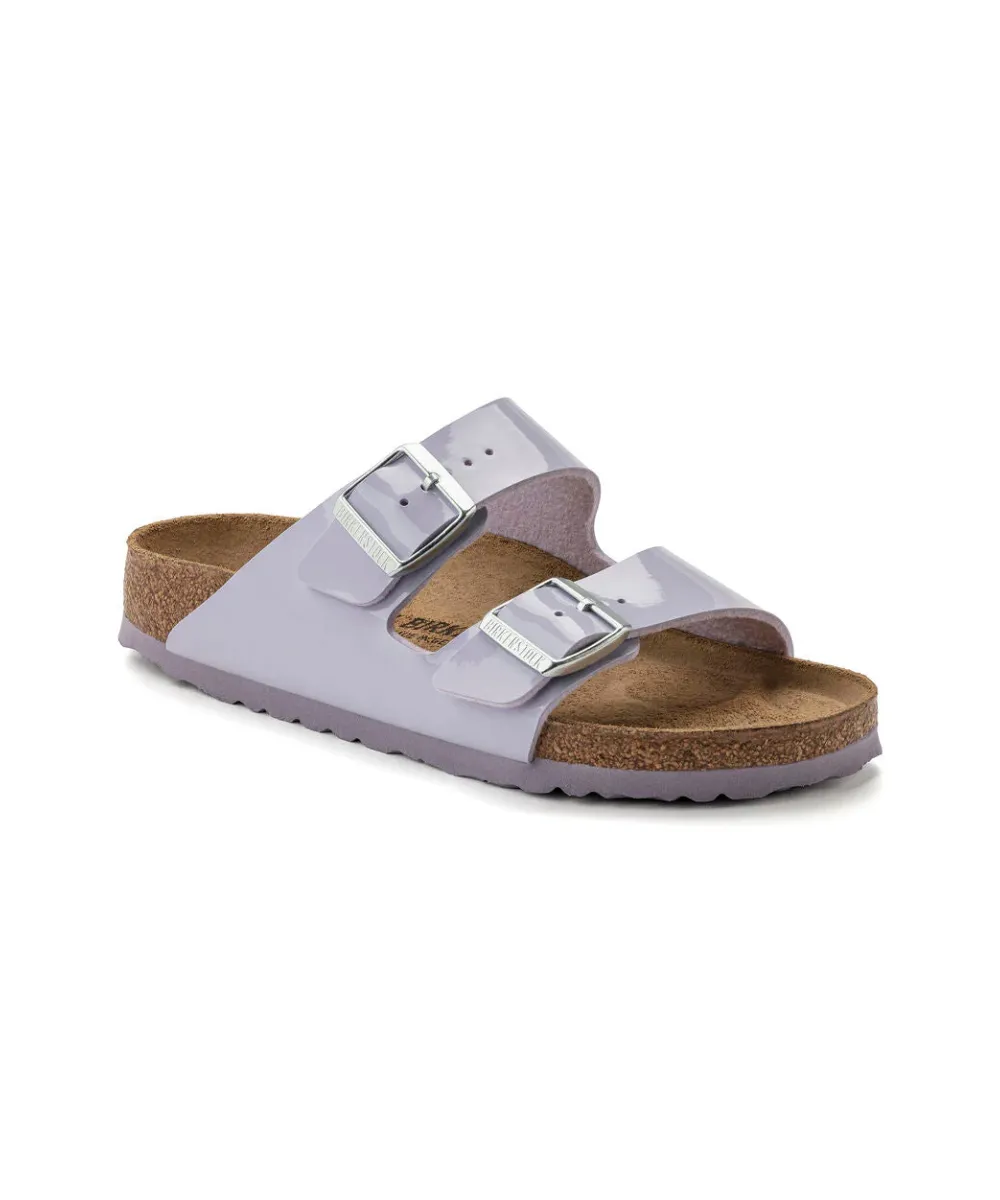 BIRKENSTOCK ARIZONA IN PURPLE PATENT