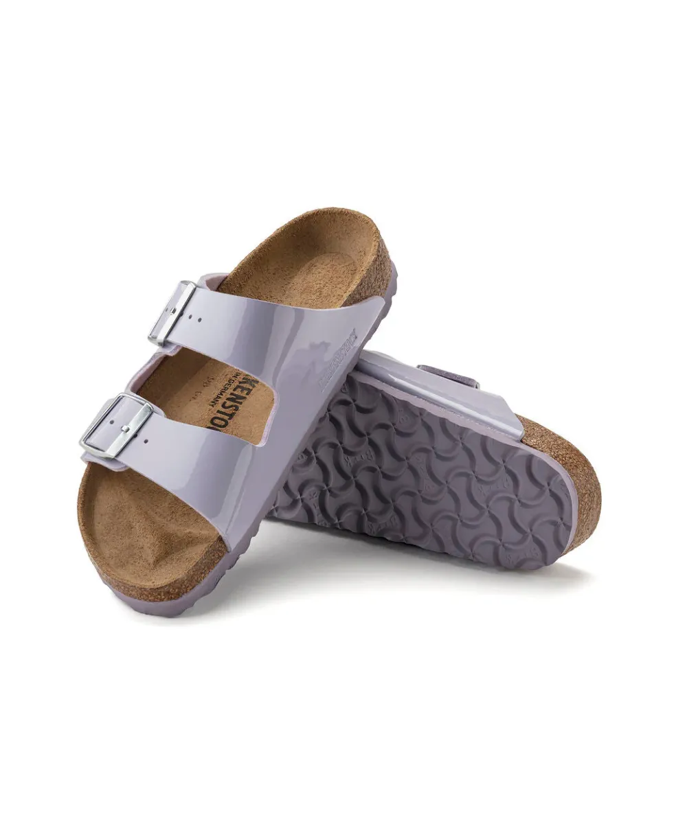 BIRKENSTOCK ARIZONA IN PURPLE PATENT