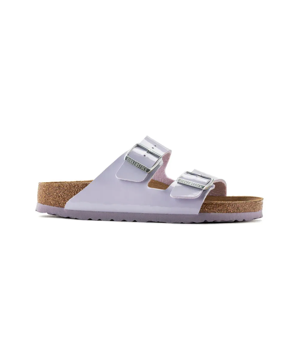 BIRKENSTOCK ARIZONA IN PURPLE PATENT