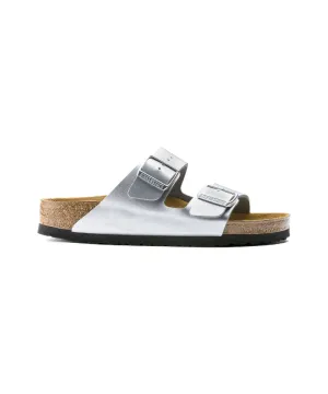 BIRKENSTOCK ARIZONA NARROW FIT IN SILVER