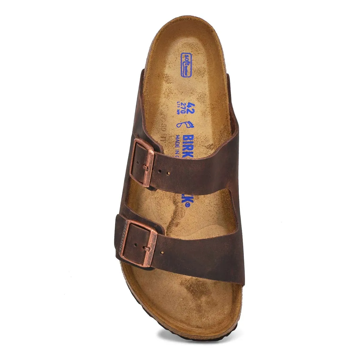 Birkenstock Arizona Sandals (Soft Footbed)- Habana Oiled Leather