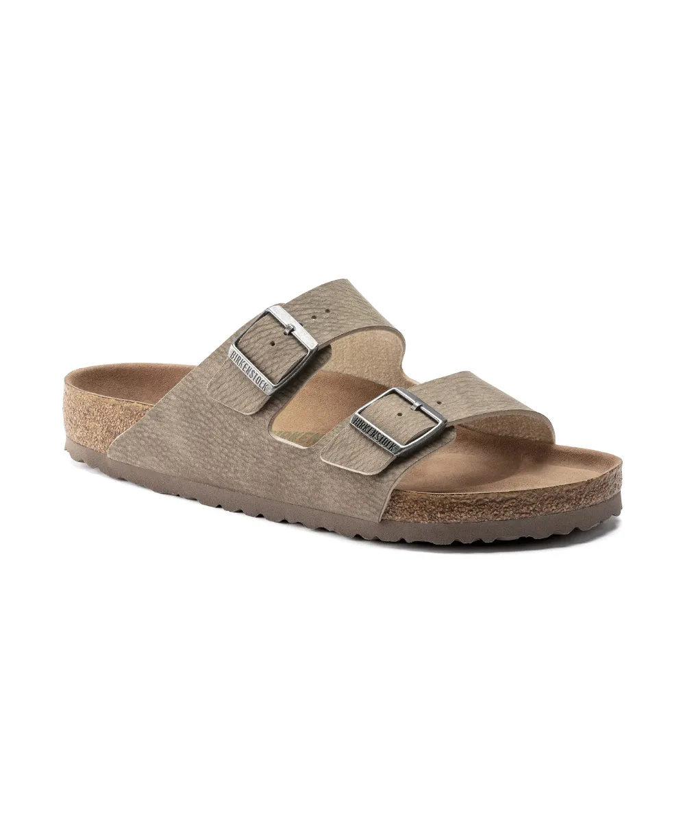 BIRKENSTOCK ARIZONA VEGAN NARROW FIT IN DUSTY GREY