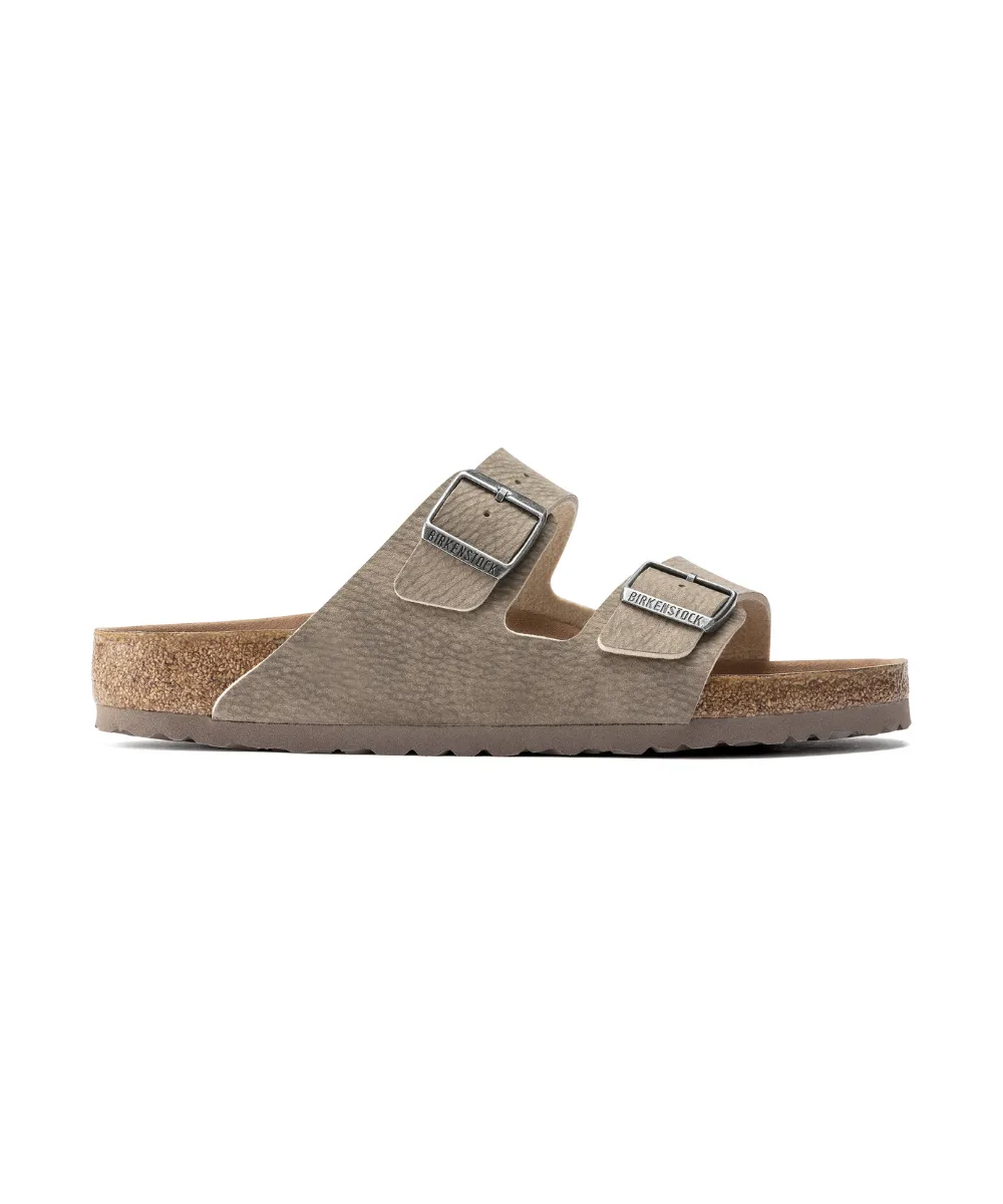 BIRKENSTOCK ARIZONA VEGAN NARROW FIT IN DUSTY GREY