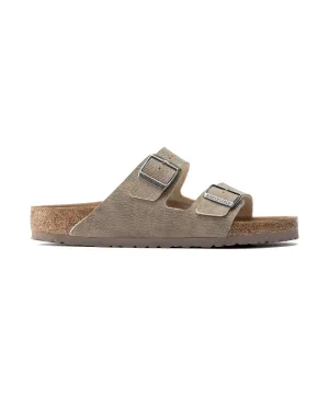 BIRKENSTOCK ARIZONA VEGAN NARROW FIT IN DUSTY GREY