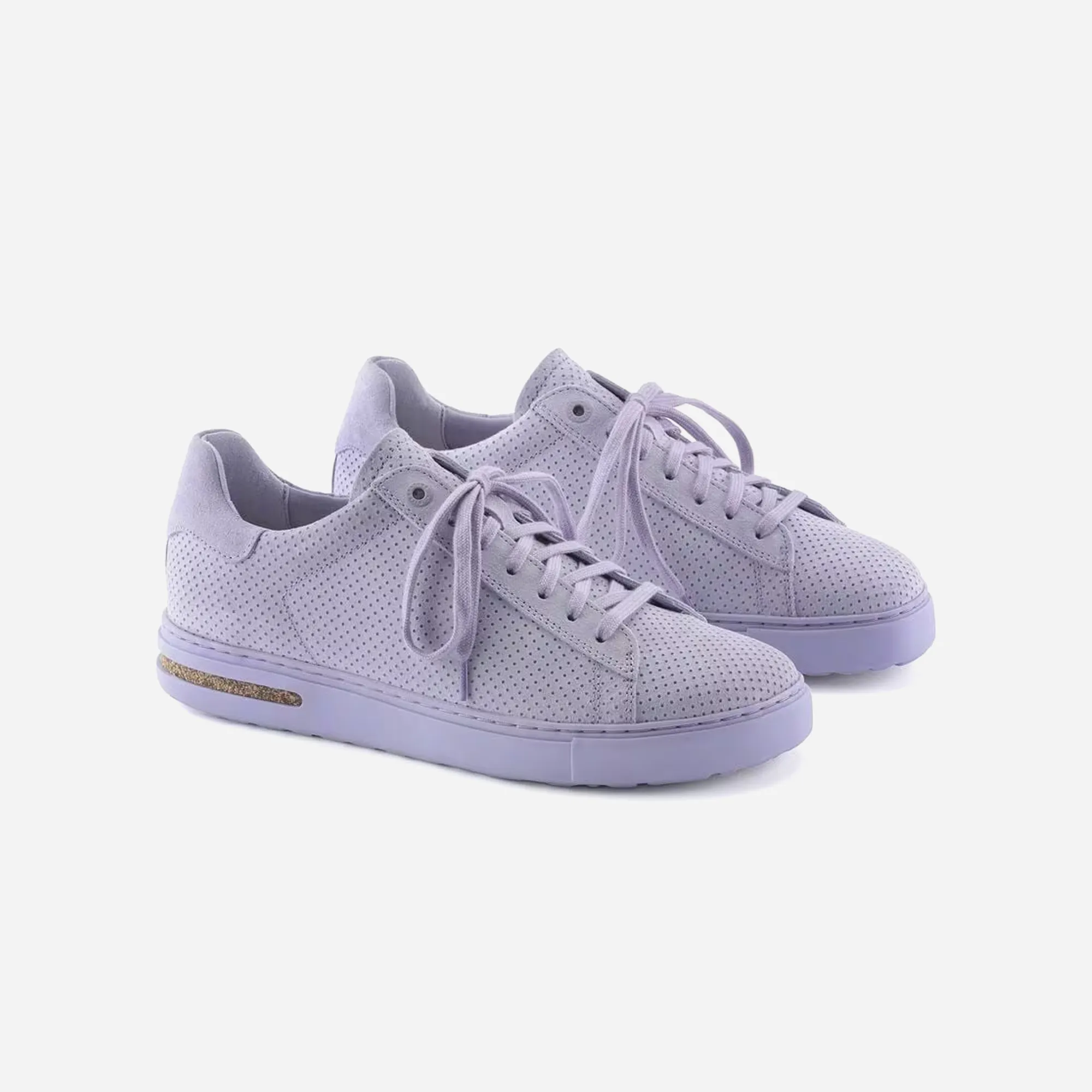Birkenstock Bend Low Emboss Suede LEVE Purple Fog