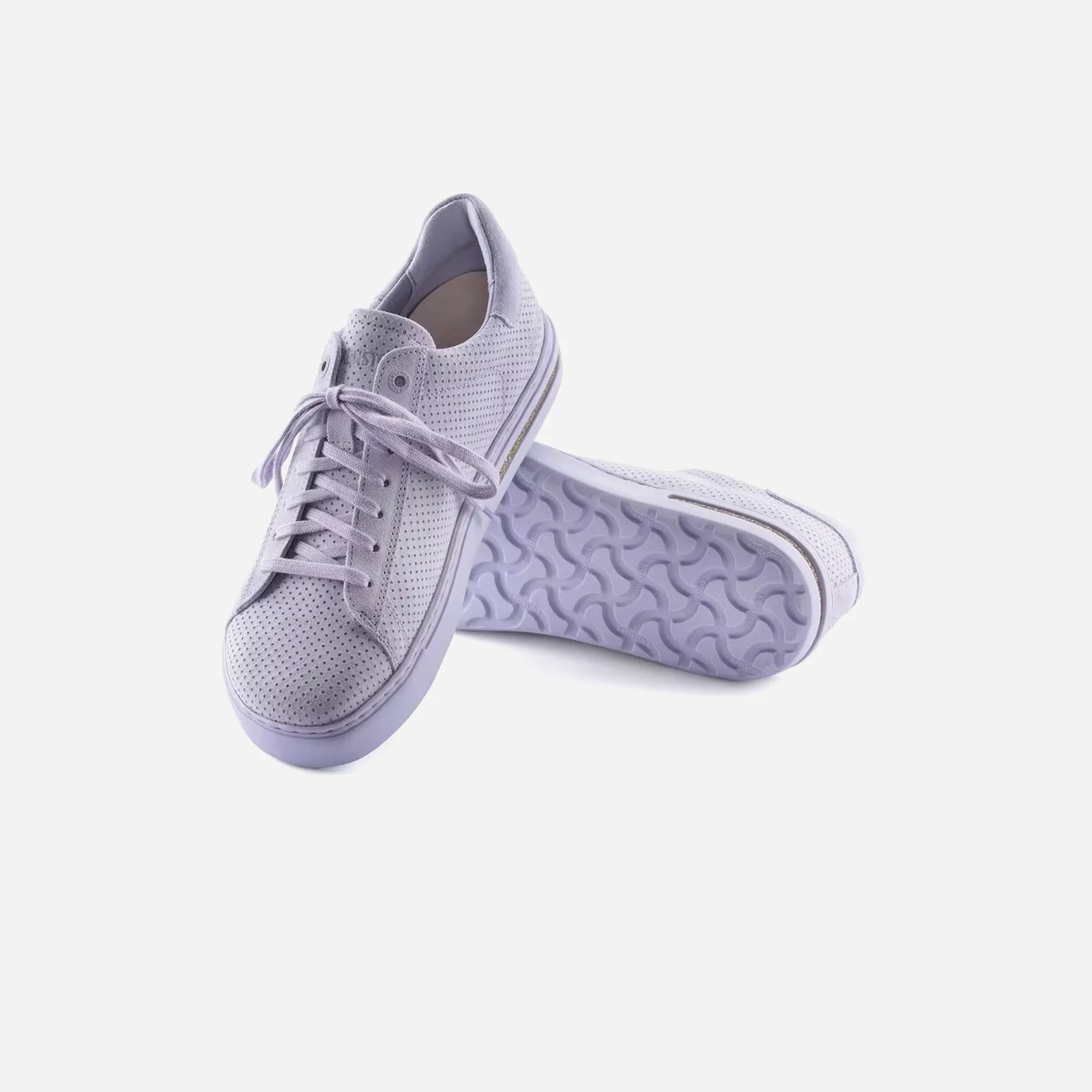 Birkenstock Bend Low Emboss Suede LEVE Purple Fog