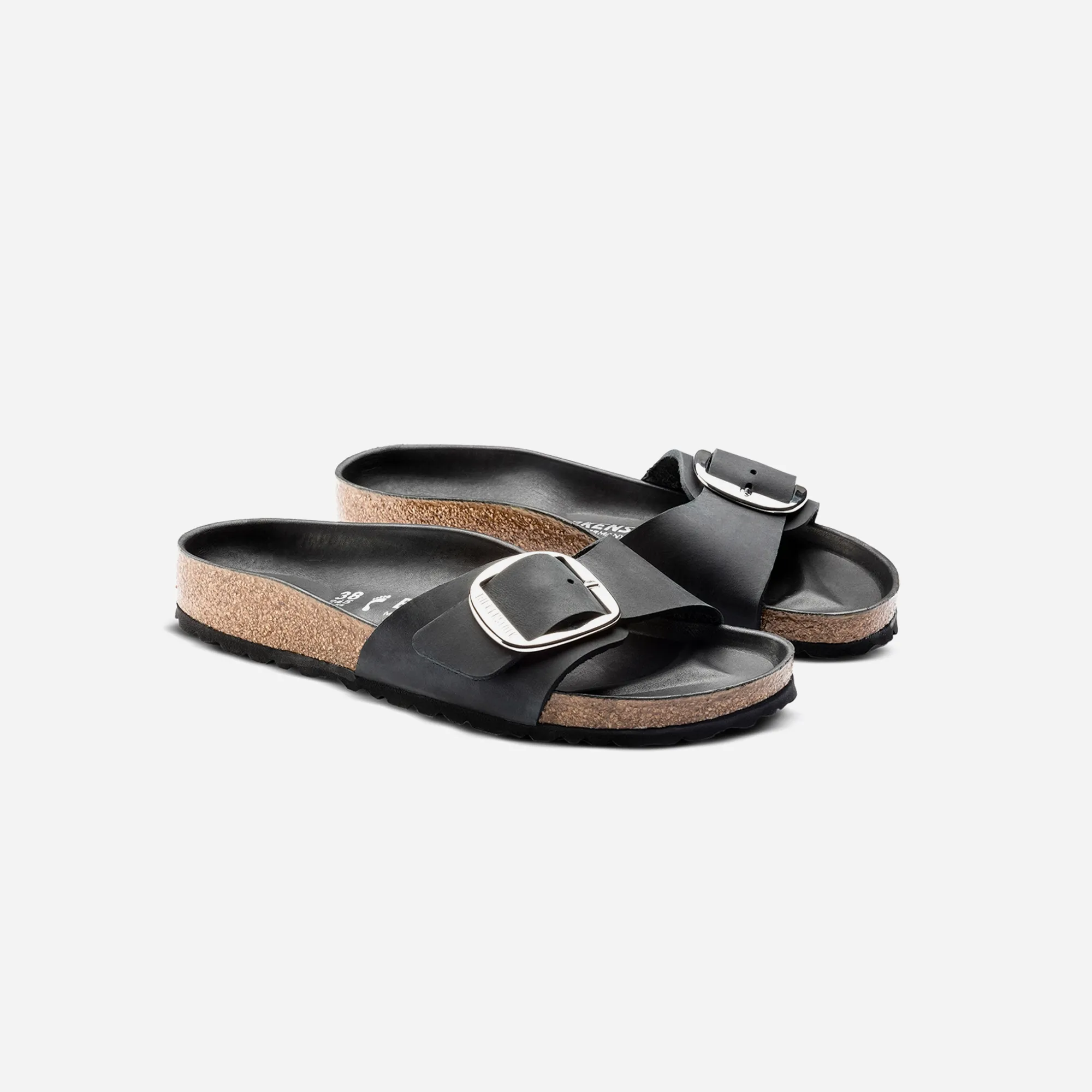 Birkenstock Madrid Big Buckle FL Black HEX Black WMNS