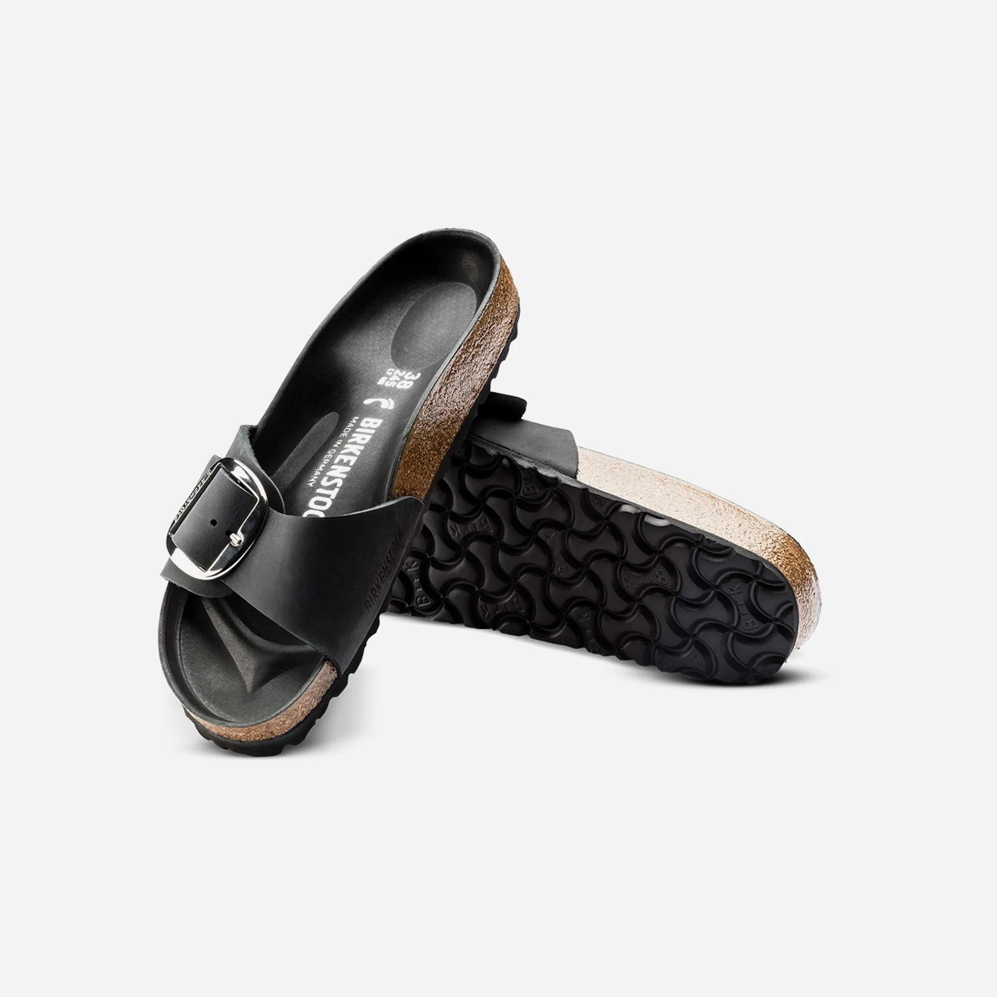 Birkenstock Madrid Big Buckle FL Black HEX Black WMNS