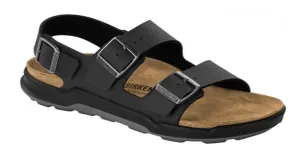 BIRKENSTOCK Milano Cross Town Black Waxy Leather