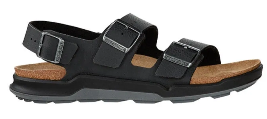 BIRKENSTOCK Milano Cross Town Black Waxy Leather