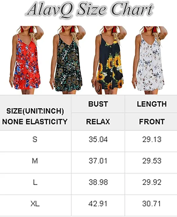 Black Women Summer Spaghetti Strap Button Down V Neck Sleeveless Casual Mini Dress - AlvaQ