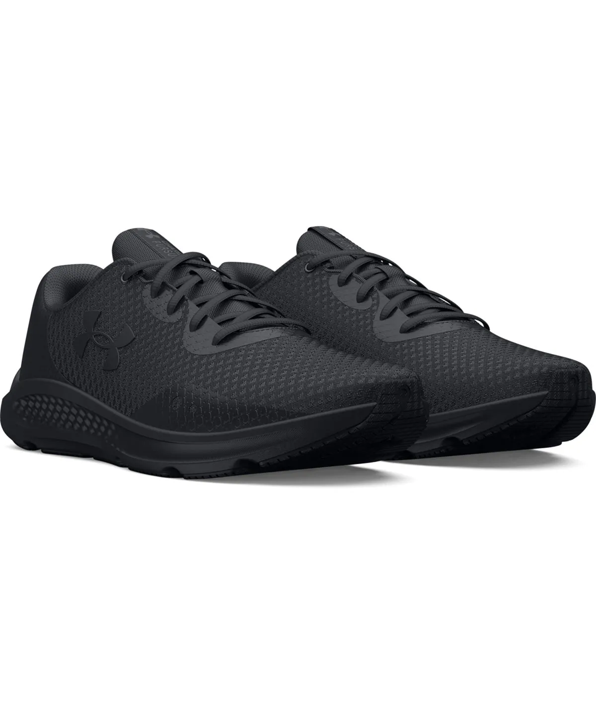 Black/Black/Black - UA charged pursuit 3 trainers