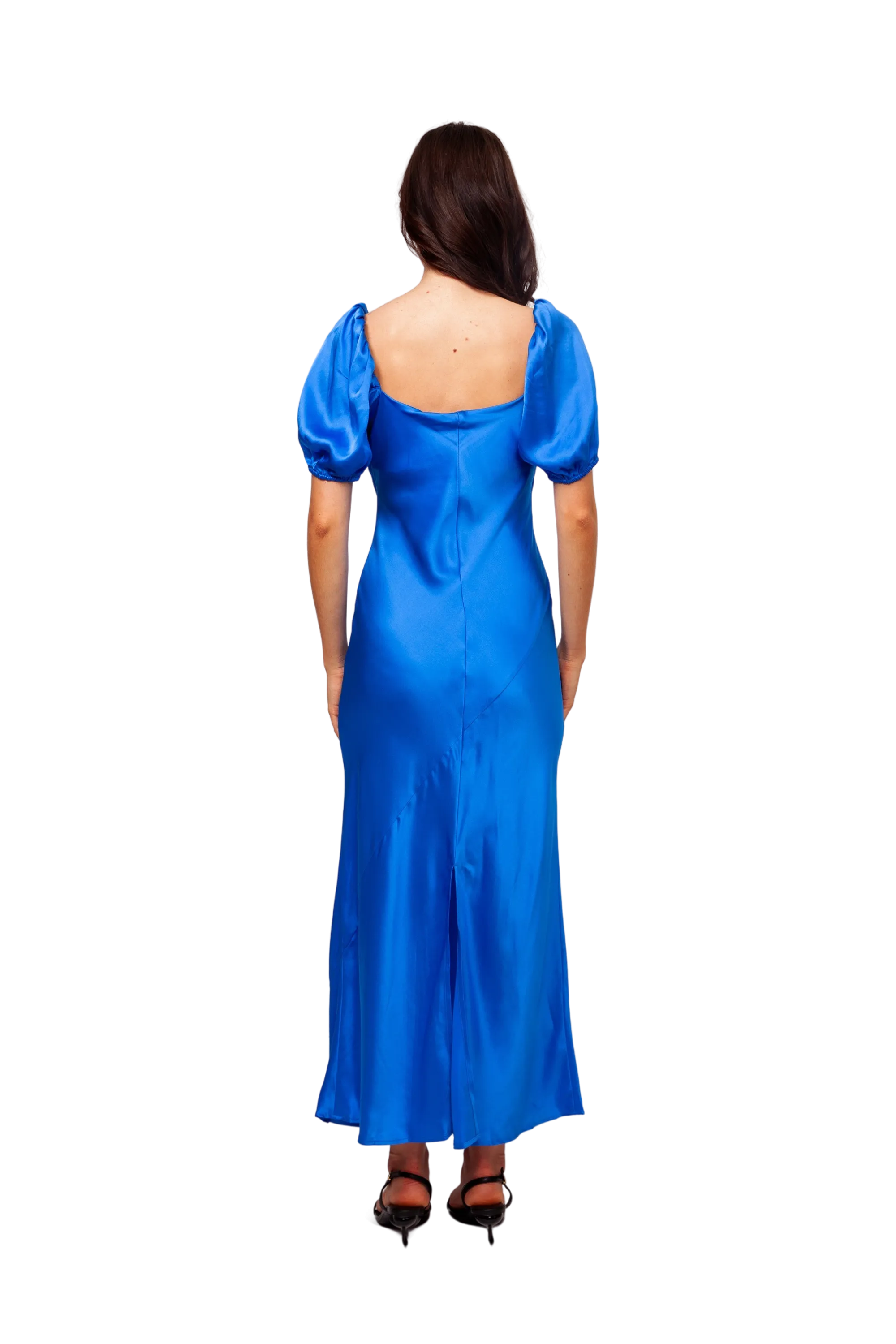 Bobbi Silk Midi Dress Colbolt