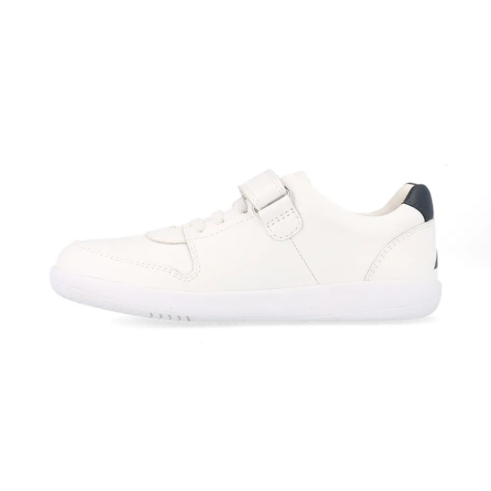 Bobux KP Comet White   Navy Trainers