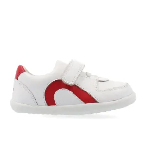 Bobux Step Up Comet White   Red Trainers
