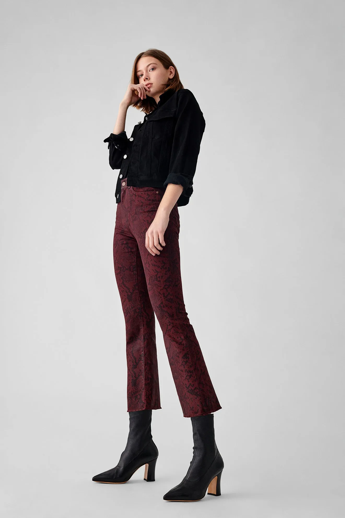 BRIDGET CROP BOOT VIPER