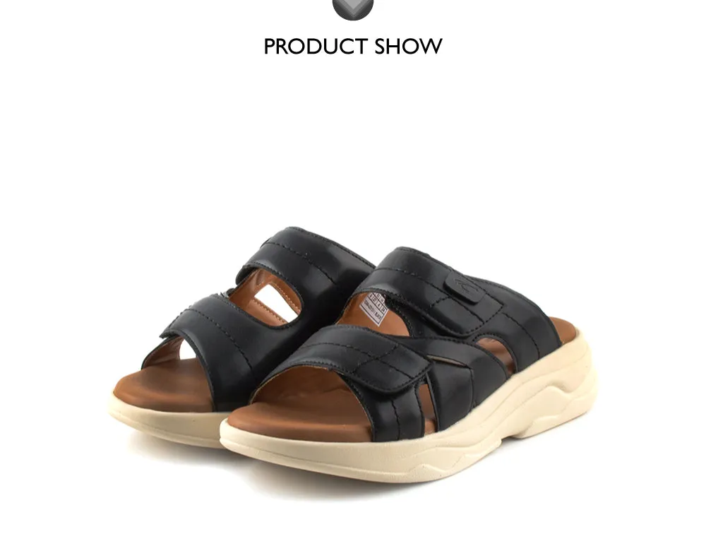 camel active Women Iris Comfort Slip-On Sandals -782404-DZ01SV-1-BLACK
