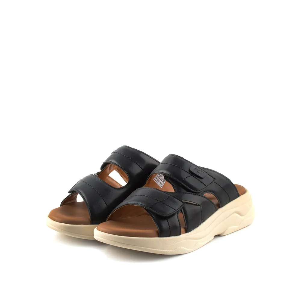 camel active Women Iris Comfort Slip-On Sandals -782404-DZ01SV-1-BLACK