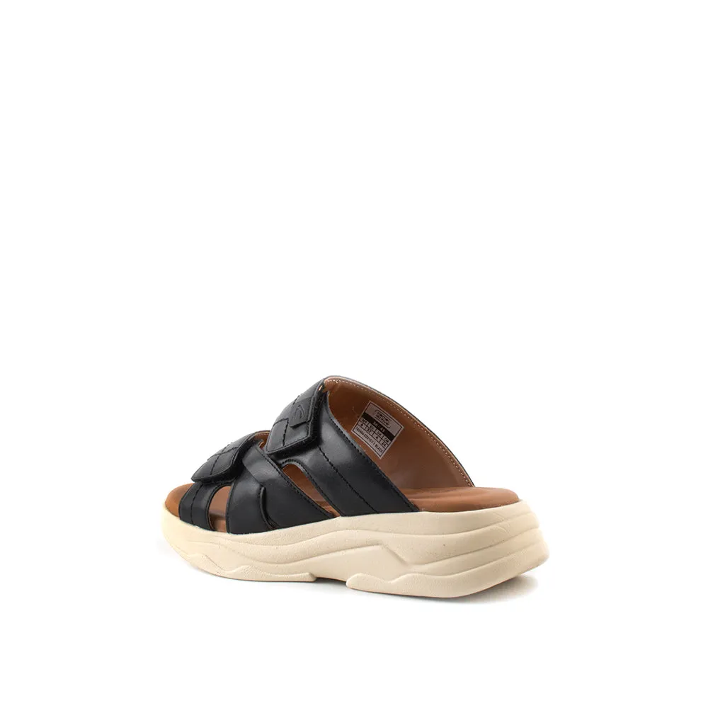 camel active Women Iris Comfort Slip-On Sandals -782404-DZ01SV-1-BLACK