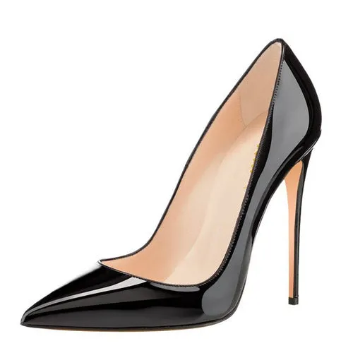 Candy Color Pointed Toe Low Cut Super High Stiletto Heel High Heels Party Shoes
