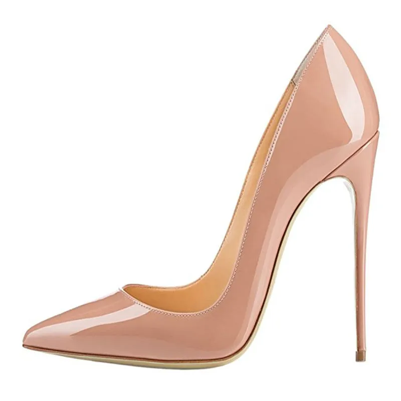 Candy Color Pointed Toe Low Cut Super High Stiletto Heel High Heels Party Shoes