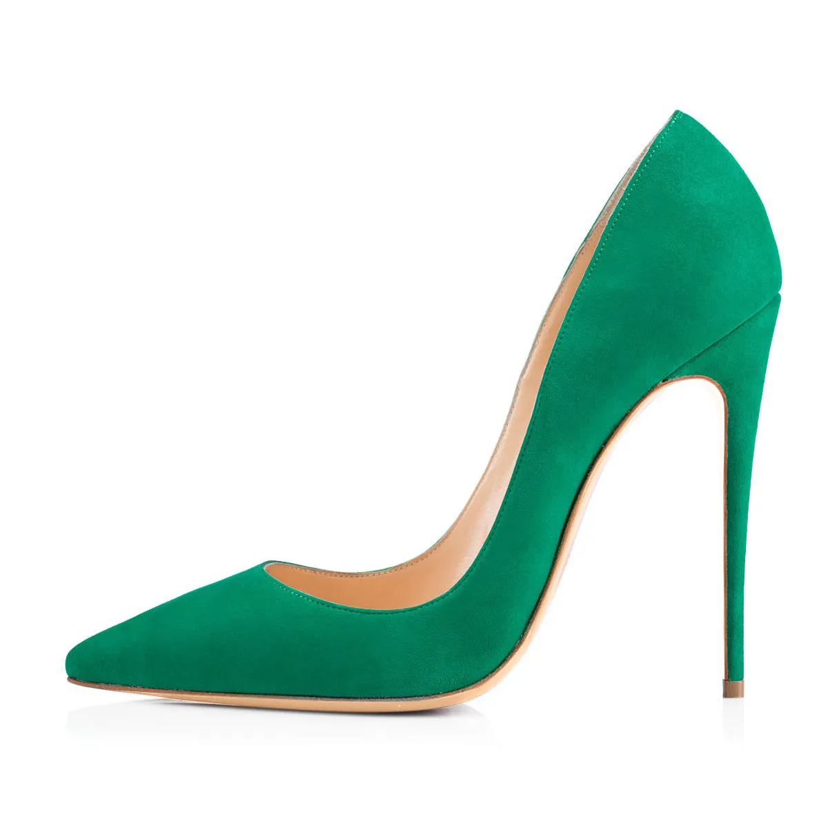 Candy Color Pointed Toe Low Cut Super High Stiletto High Heels Party Shoes