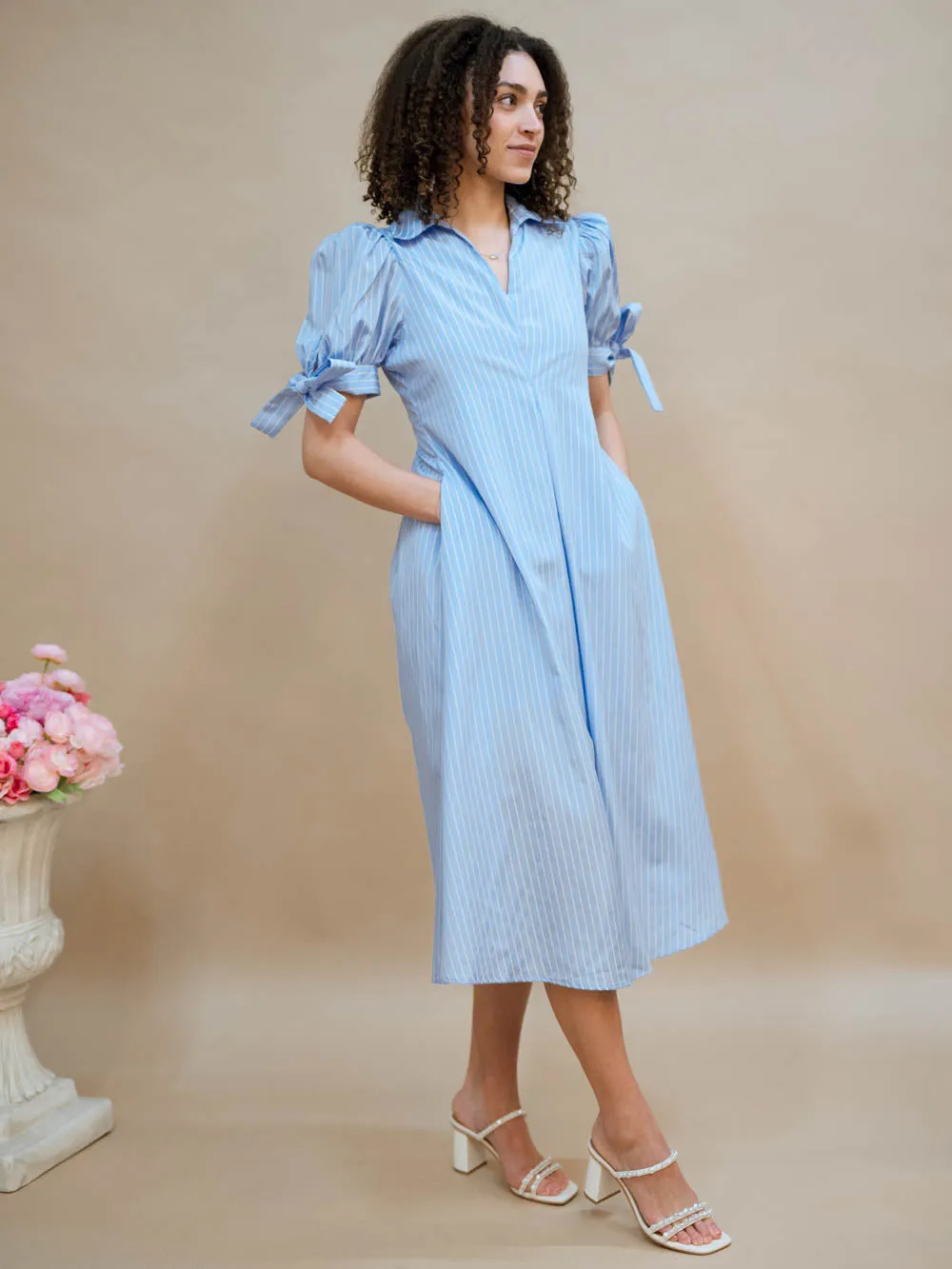 Cari Collared Midi Dress