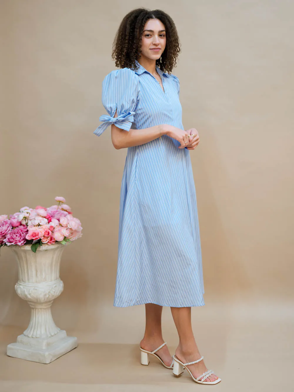 Cari Collared Midi Dress