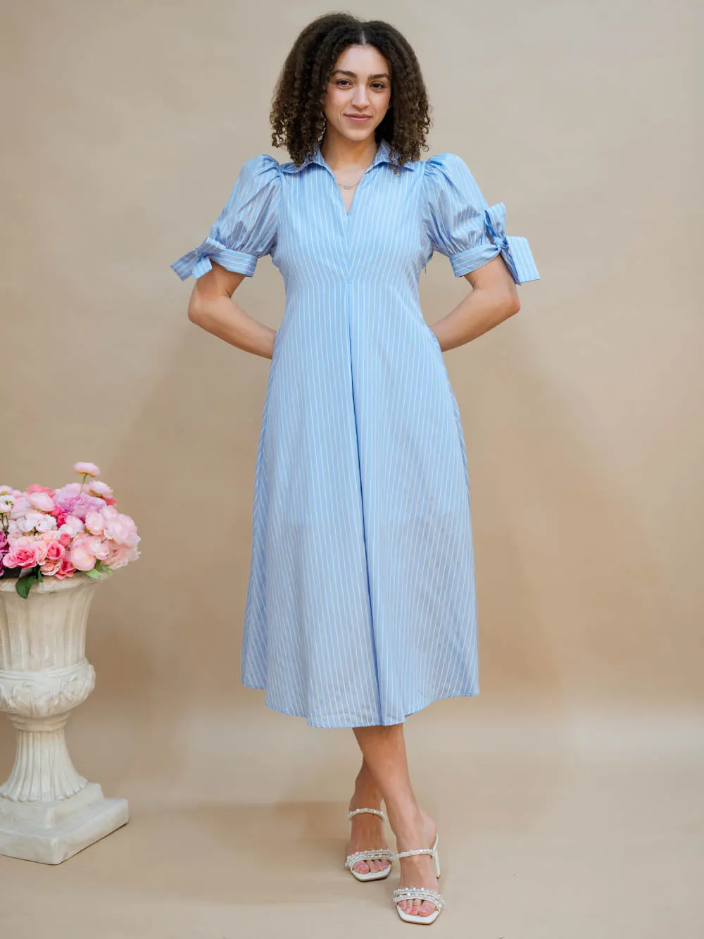 Cari Collared Midi Dress