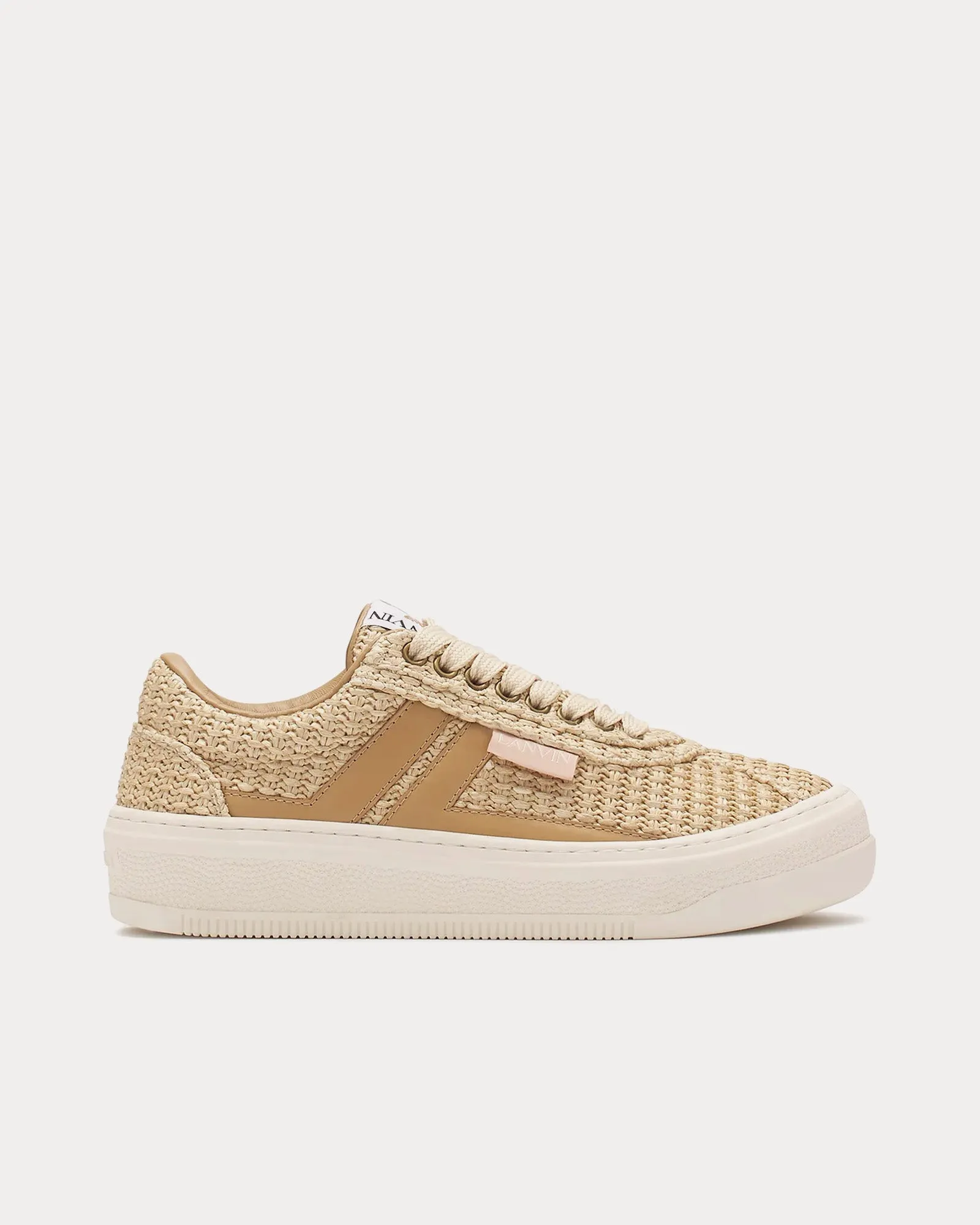 Cash Raffia Natural Low Top Sneakers