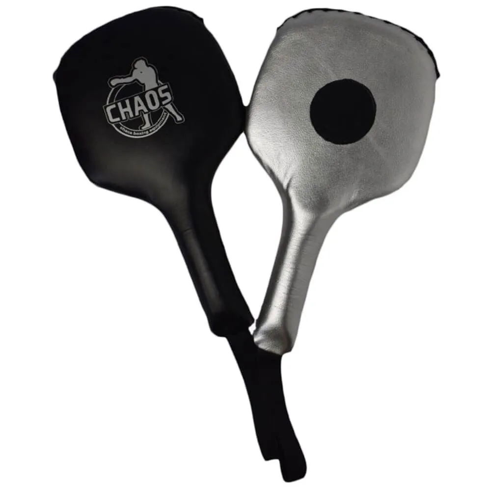 Chaos Leather Focus Paddles Black/Silver