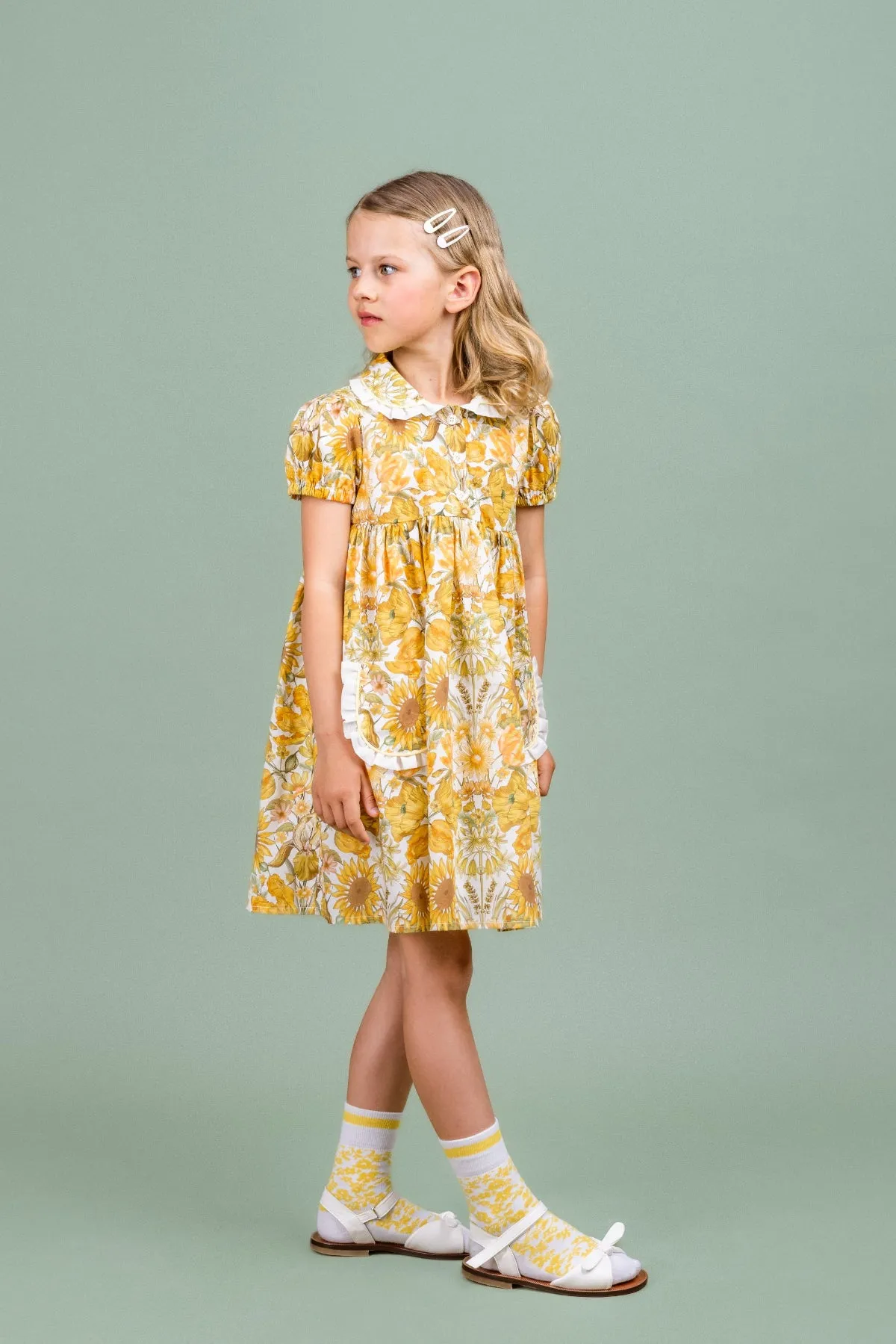 Cotton Dress Sunflower, Yellow