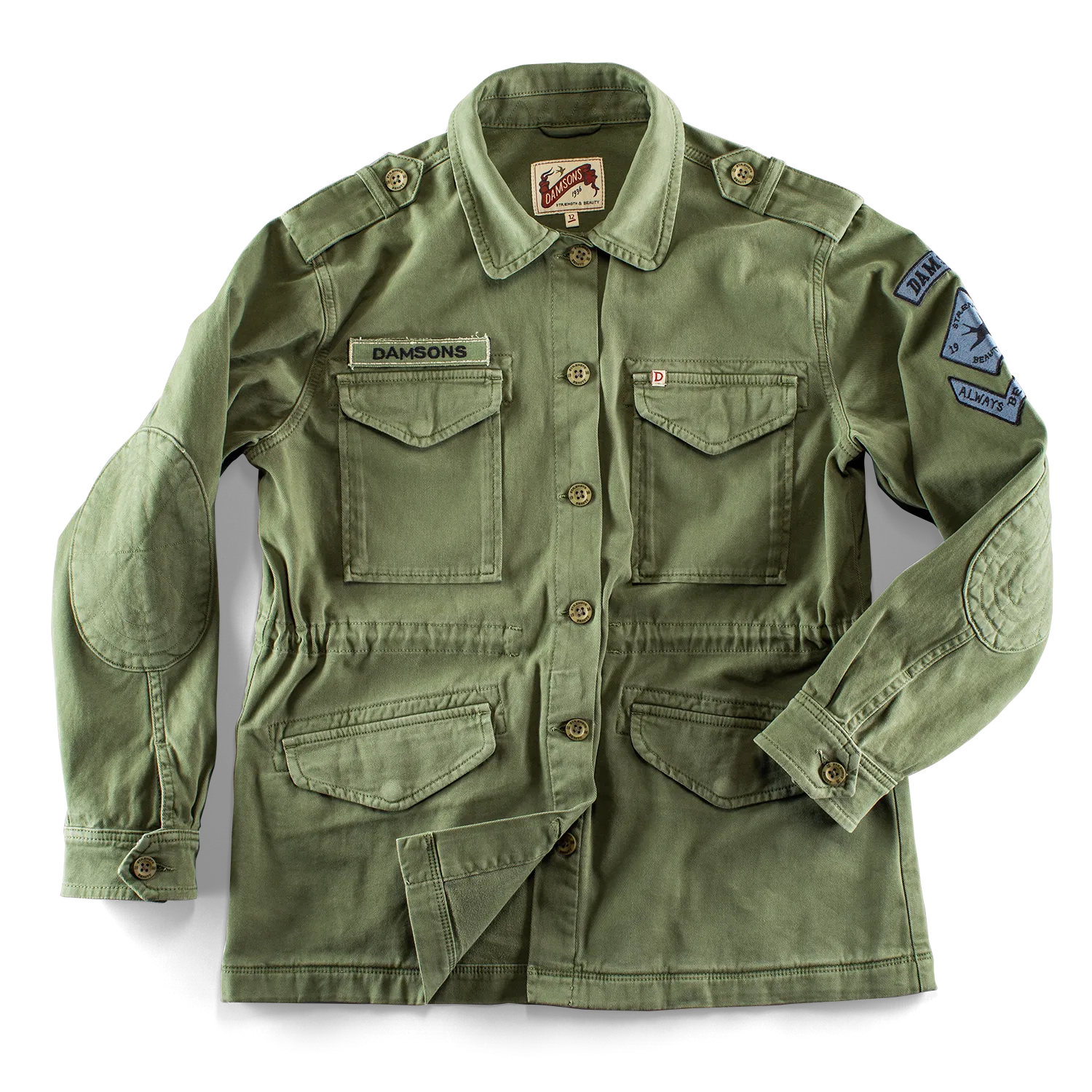 Damsons Combat Jacket Army Green