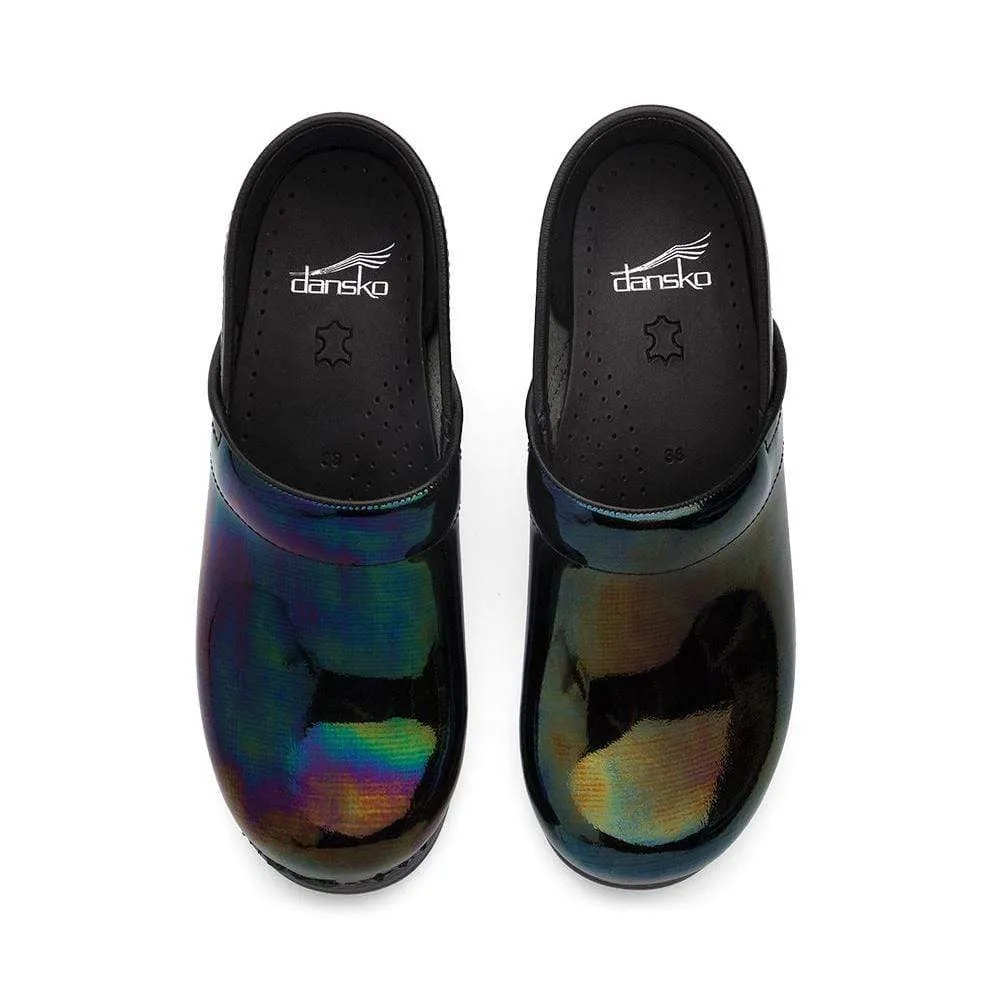 Dansko Women's Professional Clogs- Petrol Patent