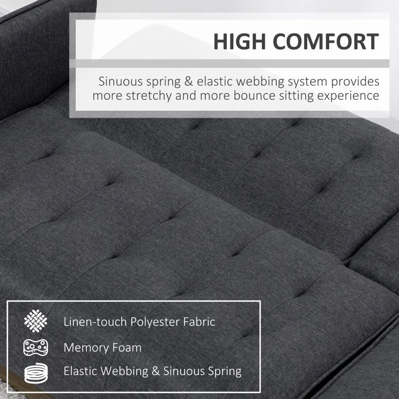 Dark Grey 3 Seater Sofabed