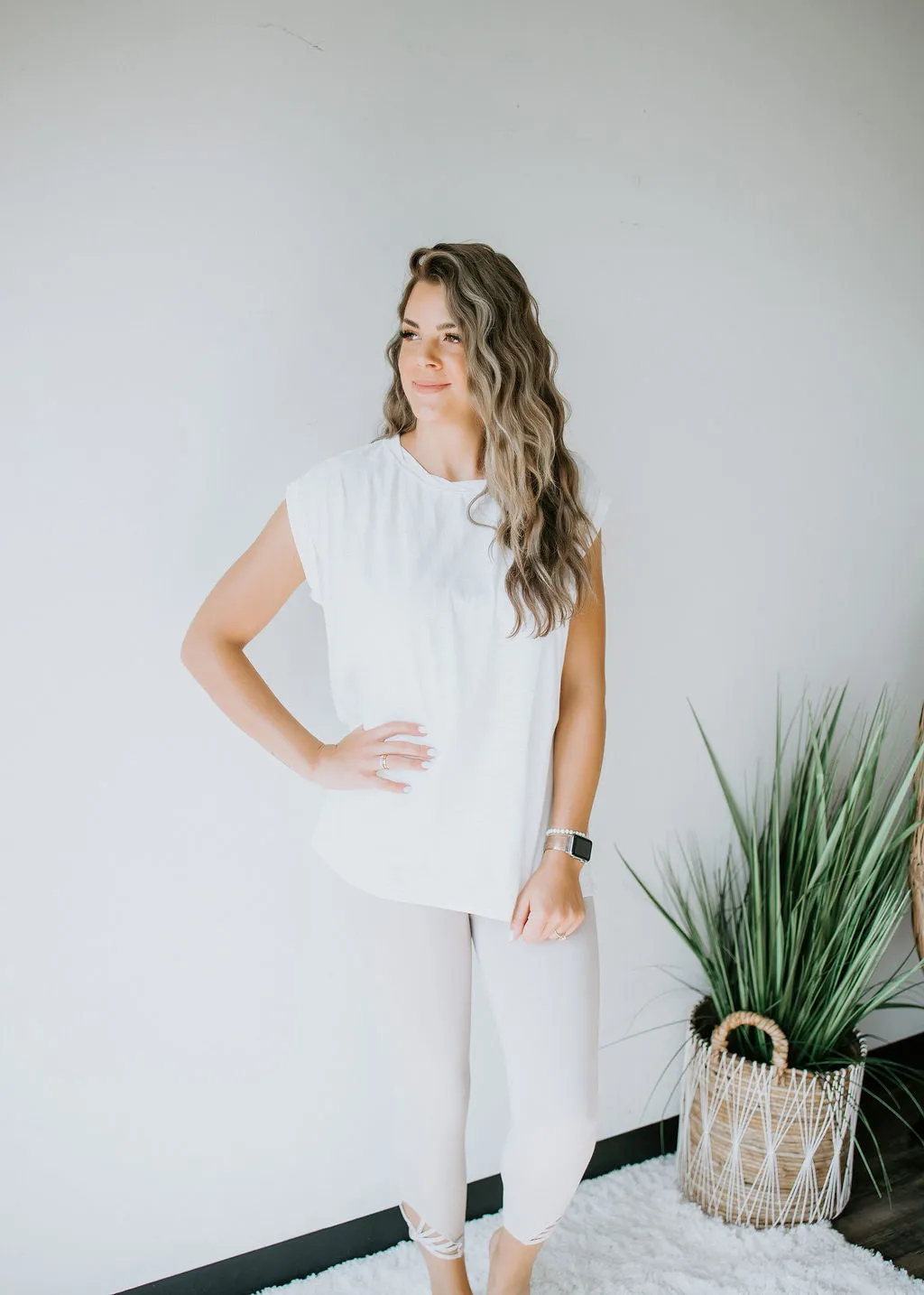 Daryon Rolled Sleeve Muscle Tee FINAL SALE