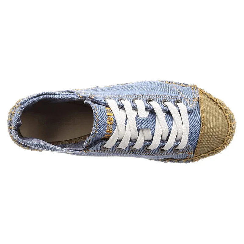 DIESEL EXPODRILLAS LC W Womens Trainers Lace Up Denim Sneakers Casual Gym Shoes