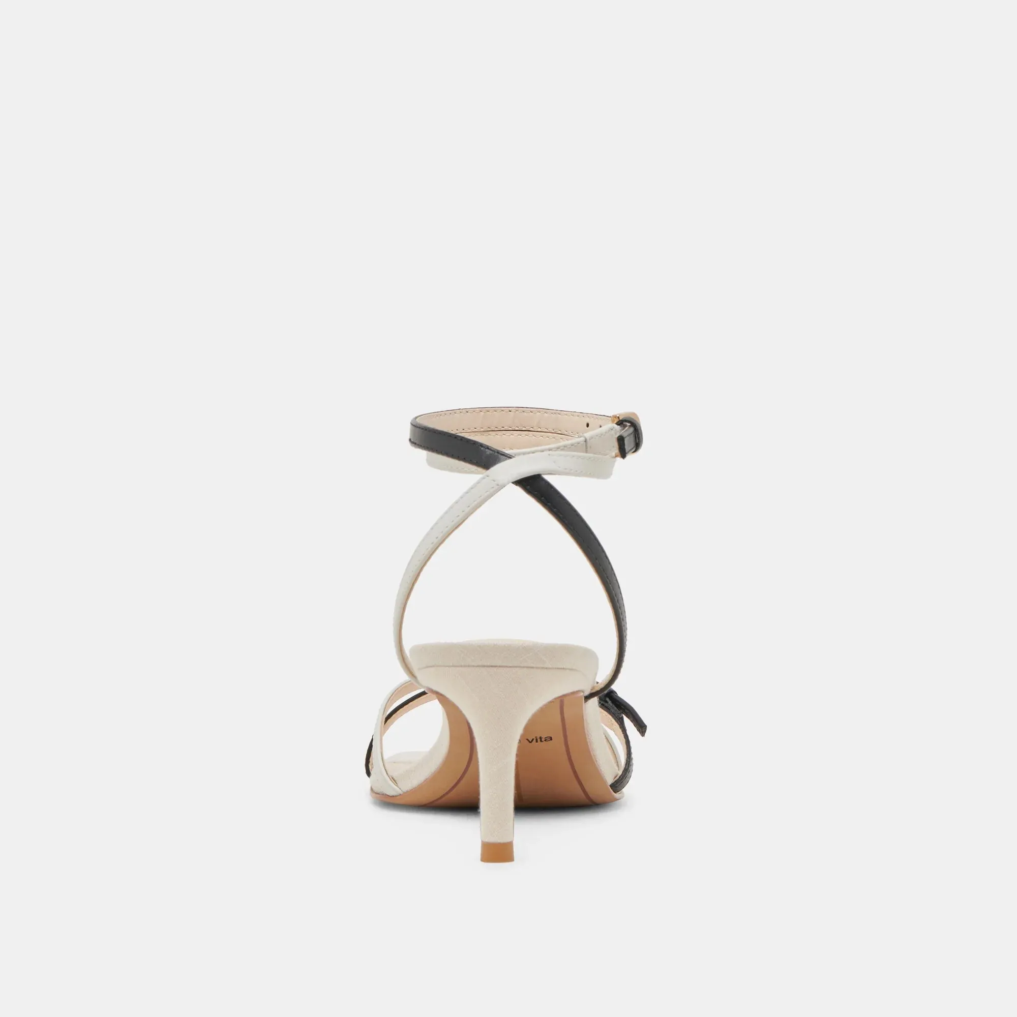 Dolce Vita Bamby Heels - White/Black Leather