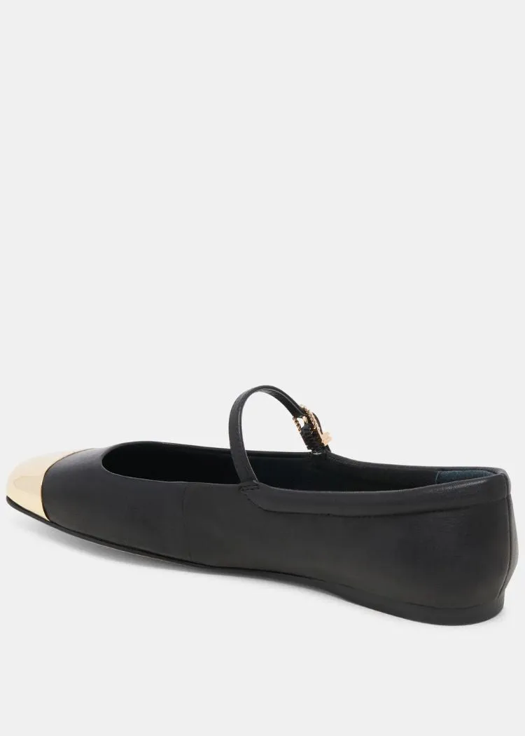 Dolce Vita Reyes Toe Cap- Black Leather ***FINAL SALE***