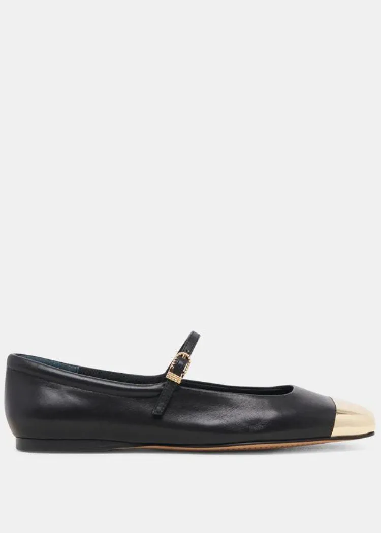 Dolce Vita Reyes Toe Cap- Black Leather ***FINAL SALE***