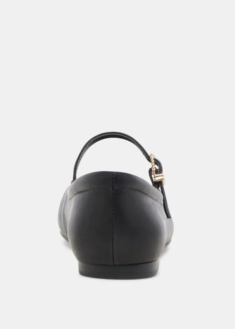 Dolce Vita Reyes Toe Cap- Black Leather ***FINAL SALE***