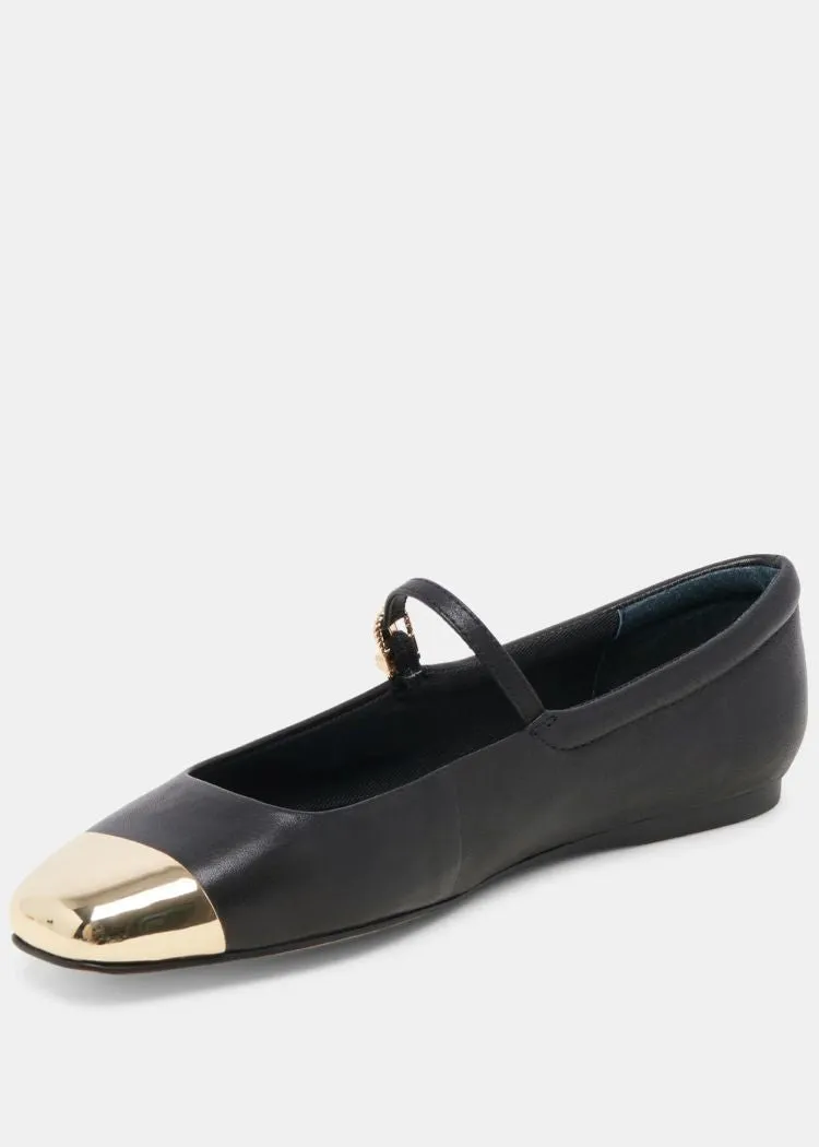 Dolce Vita Reyes Toe Cap- Black Leather ***FINAL SALE***